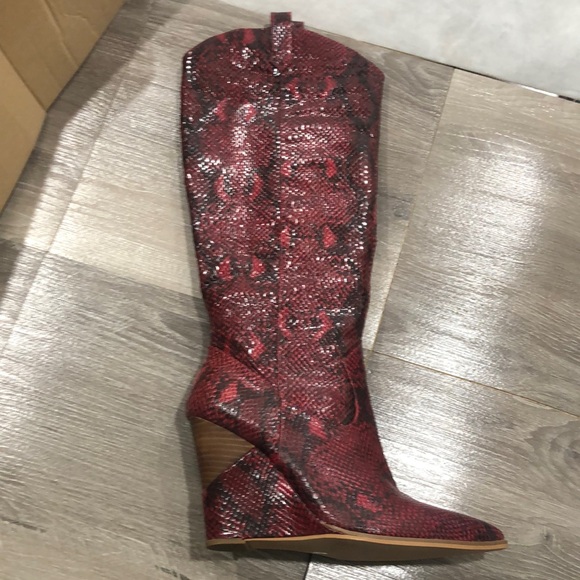 Jessica Simpson Henlee Wedge Boots New - Picture 2 of 6